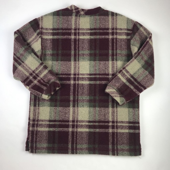 Woolrich Womens Pullover Sweater Purple Plaid M - Picture 3 of 6